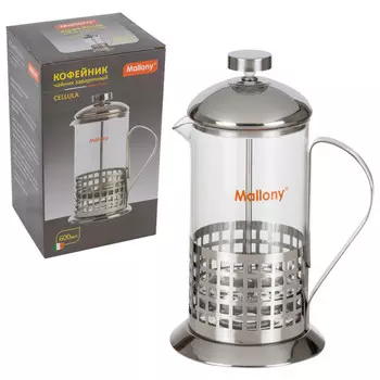 френч-пресс MALLONY Cellula 600мл стекло, нерж.сталь