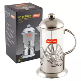 френч-пресс MALLONY Lavello 1000мл стекло, нерж.сталь