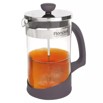 френч-пресс RONDELL Akzent 1л стекло, нерж.сталь, пластик SoftTouch