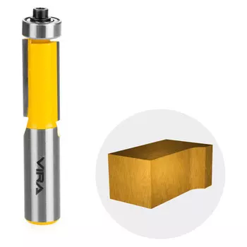 фреза по дереву VIRA кромочная прямая 12х26мм нижний подшипник