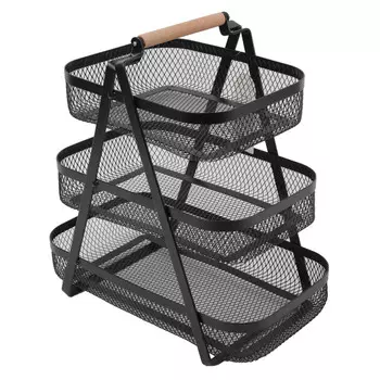 фруктовница TODELIA 35,7х21х36см железо черная