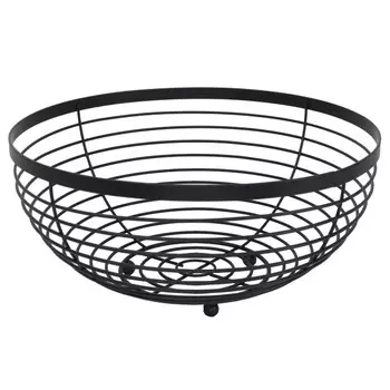 фруктовница TODELIA Black 30х30х14,5см круглая нерж.сталь