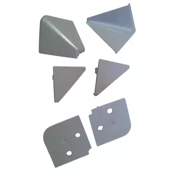 фурнитура к треугольному алюм. плинтусу для столешницы