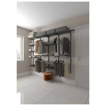 гардеробная система ПРАКТИК Home Max G240 2050x2550x450мм белая