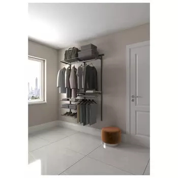 гардеробная система ПРАКТИК Home Optima G120 2050x1300x450мм белая