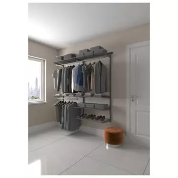 гардеробная система ПРАКТИК Home Optima G180 2050x1900x450мм белая