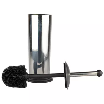 гарнитур для туалета АКВАЛИНИЯ хром черная ручка