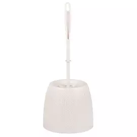 гарнитур для туалета Вязаное плетение пластик бежевый