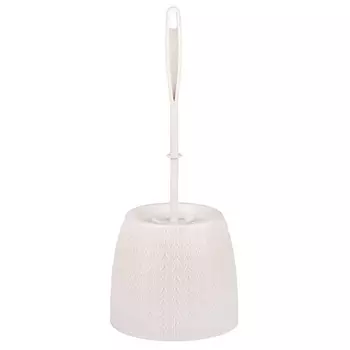 гарнитур для туалета Вязаное плетение пластик бежевый