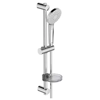 гарнитур душевой IDEAL STANDARD Evo Round 110мм 3 режима нержавейка хром