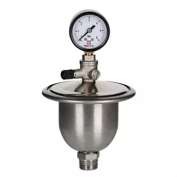 гаситель гидроударов VALTEC 1/2" с манометром
