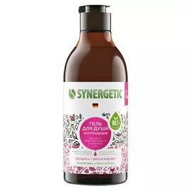 гель для душа SYNERGETIC Гвоздика и Дикая клюква парфюмированный 380мл