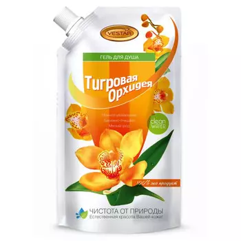 гель для душа VESTAR Тигровая орхидея 500мл дой-пак