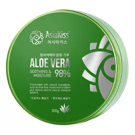 гель для лица и тела ASIAKISS Aloe Vera Увлажняющий 300мл