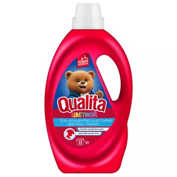 гель для стирки QUALITA Цветной 1л концентрат