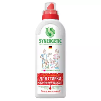 гель для стирки SYNERGETIC для спортивной одежды и мембранных тканей 750мл