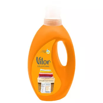 гель для стирки VILOR для цветных тканей 1л