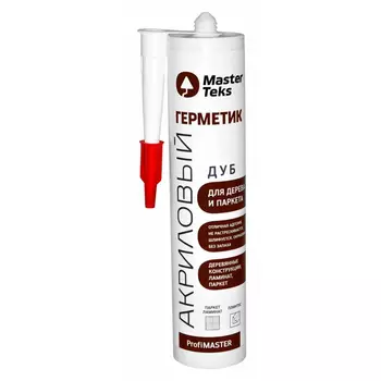 герметик акриловый MASTERTEKS PM для дерева 290мл дуб, арт.9610090/9612895