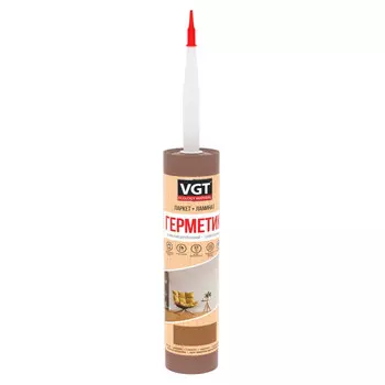 герметик акриловый VGT силиконизированный для дерева 0,4кг сосна, арт.12517