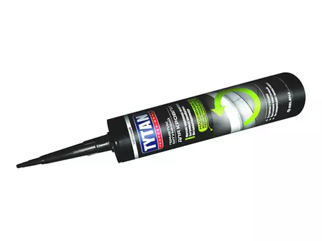 герметик битумно-каучуковый TYTAN для кровли 310мл черный, арт.00584