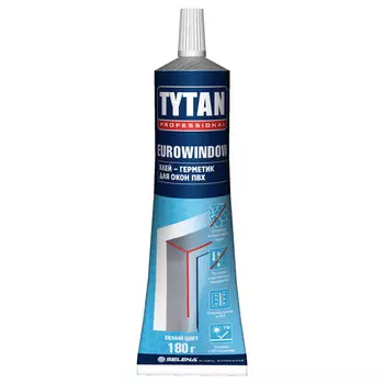 герметик-клей гибридный TYTAN Professional для окон ПВХ 180г белый, арт.22199