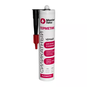 герметик силикатный MASTERTEKS PM для печей и каминов 260мл черный, арт.9781667