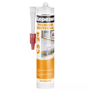 герметик силиконовый CERESIT CS 24 универсальный 280мл прозрачный, арт.2005218