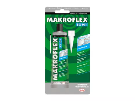 герметик силиконовый МАКРОФЛЕКС SX санитарный 85мл белый, арт.1893984