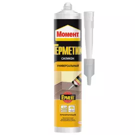 герметик силиконовый Момент универсальный 280 мл прозрачный, арт.2353936