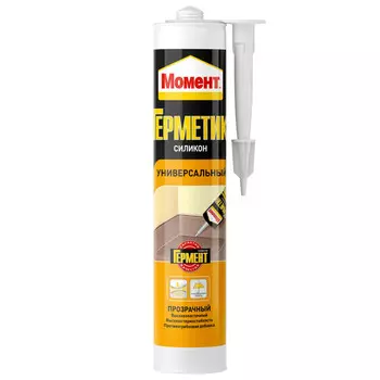 герметик силиконовый Момент универсальный 280мл прозрачный, арт.2353936