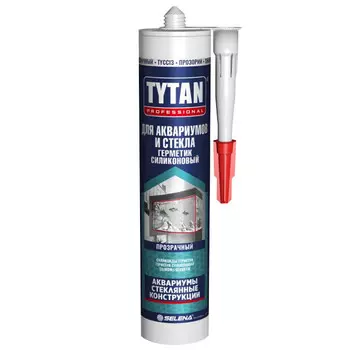 герметик силиконовый TYTAN Professional для аквариумов и стекла 280мл бесцветный, арт.74577