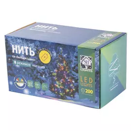 гирлянда 20м 200LED мульти на батарейках