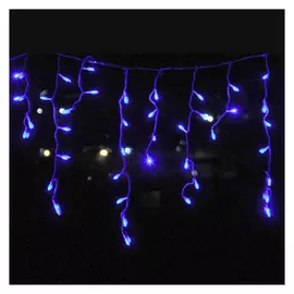 гирлянда-бахрома 2х0,5м 100LED красный/синий эффект мерцания до 20-ти соединений