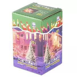 гирлянда Кристаллы 1,2м 20миниламп мульти