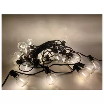 гирлянда MAXIJOY Круглые лампочки 14,7м 50LED теплый белый свет