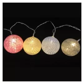 гирлянда Шары плетёные 1,4м 10LED тёплый белый на батарейках