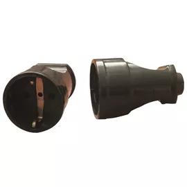 гнездо штепсельное РП16-002 с/з черный