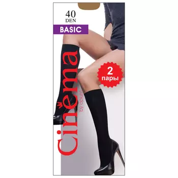 гольфы CINEMA BY OPIUM Basic 40den nero 2пары