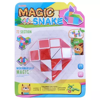 головоломка змейка 4х12х4см пластмасса