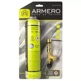 горелка газовая ARMERO, 120 мм, баллон газовый, 600 мл