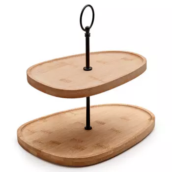 горка APOLLO Formaje 2-х ярусная 22х16см/26х20см бамбук