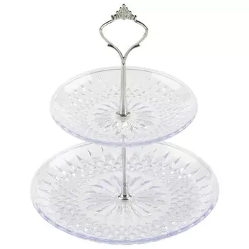 горка MALLONY Camilla 2-х ярусная 20/25см 23см пластик прозрачный