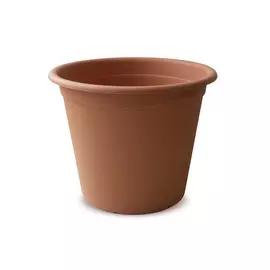 горшок, 4 л, 22 см, терракотовый, пластик