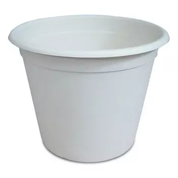 горшок 8л d28см h22,6см слоновая кость пластик