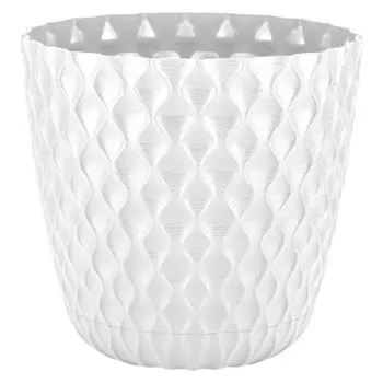 горшок c поддоном Wave 4,7л d20,5см h19,5см белоснежный жасмин пластик