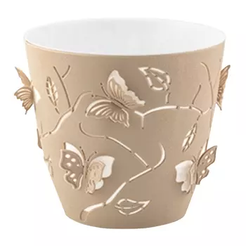 горшок DDStyle 2,5л d17,5см h16см бежевый пластик