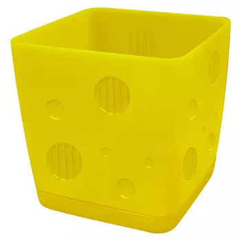 горшок для цветов InGreen MICROCOSM 0,5л h9см спелая груша пластик