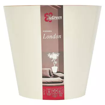 горшок для цветов London 3,3л d19см h17см сливочный пластик