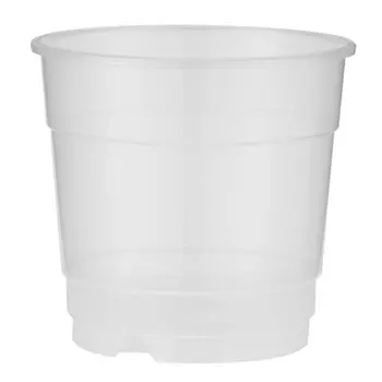 горшок для орхидей 0,74л d10,8см h11,5см прозрачный пластик