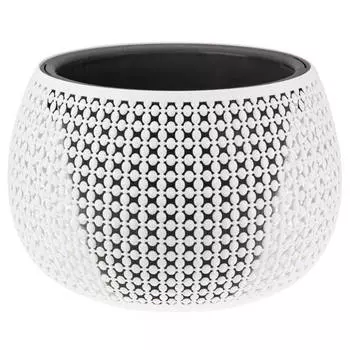 горшок двойной Пирула 4л d29см h20см белый пластик